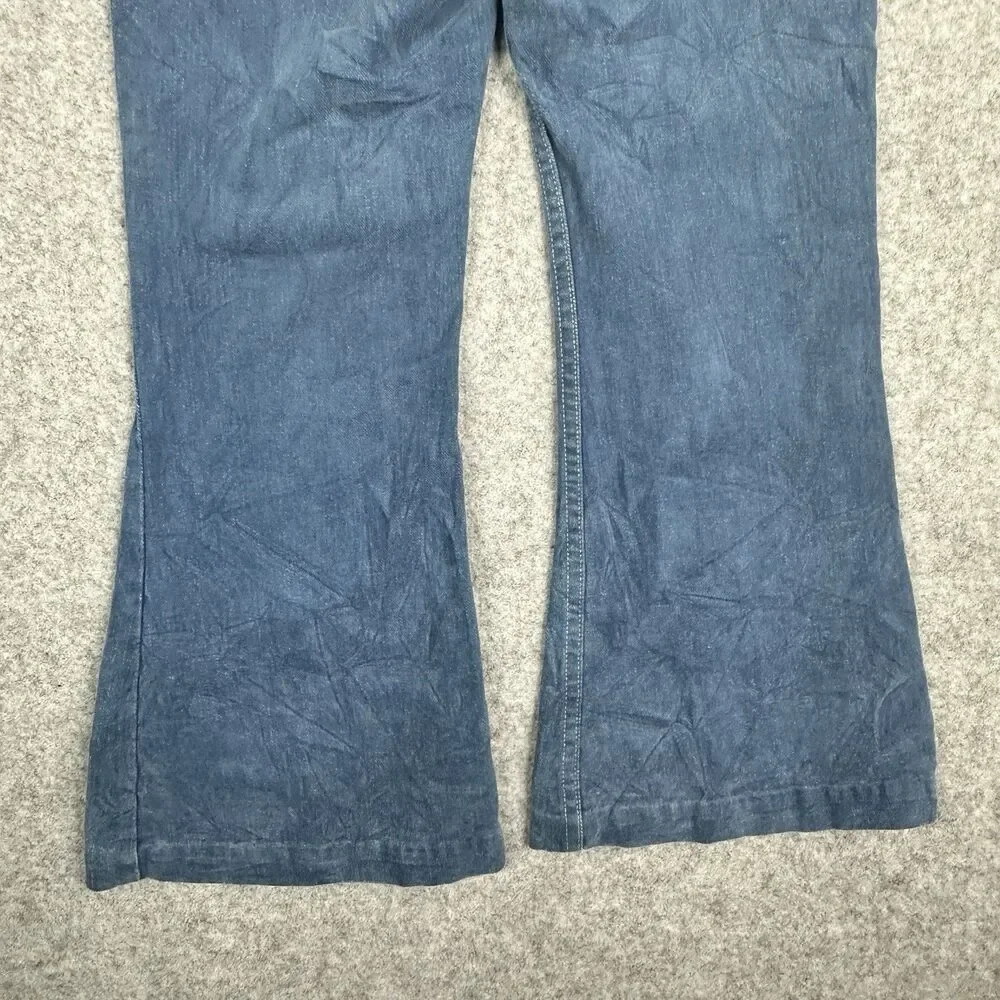 VTG 70s Levis 784 Big E Orange Tab Jeans 30 Big Bell Flare Soft Denim Talon READ